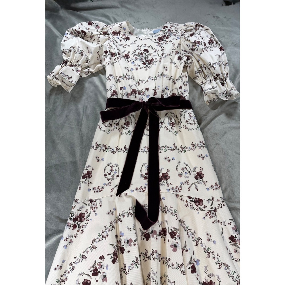 Antonio Melani Nicola Bathie Emilia Faille Dress NWOT Floral Cottagecore Sz 8